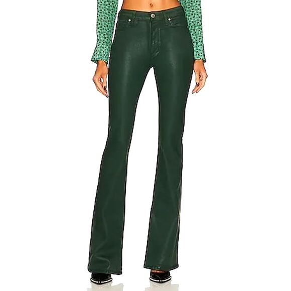 Hudson NWT Womens Size 24 Barbara High Rise Coated Boot Cut Jeans Wicked Holiday - Picture 1 of 15
